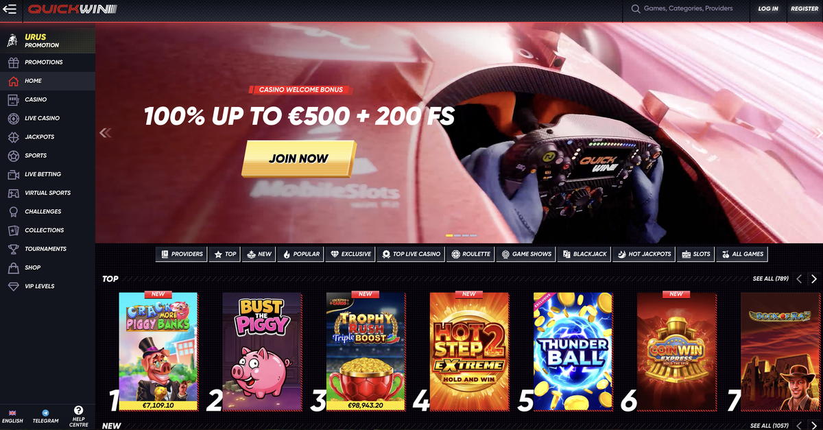 QuickWin Casino Logo