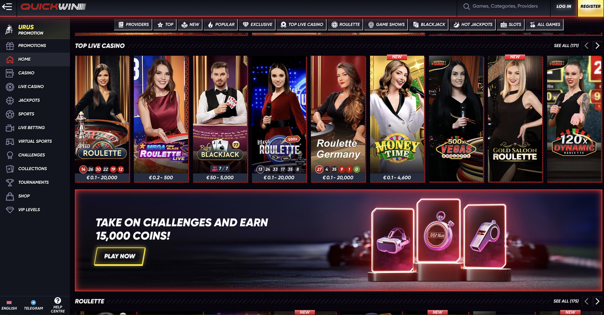 QuickWin Casino en direct
